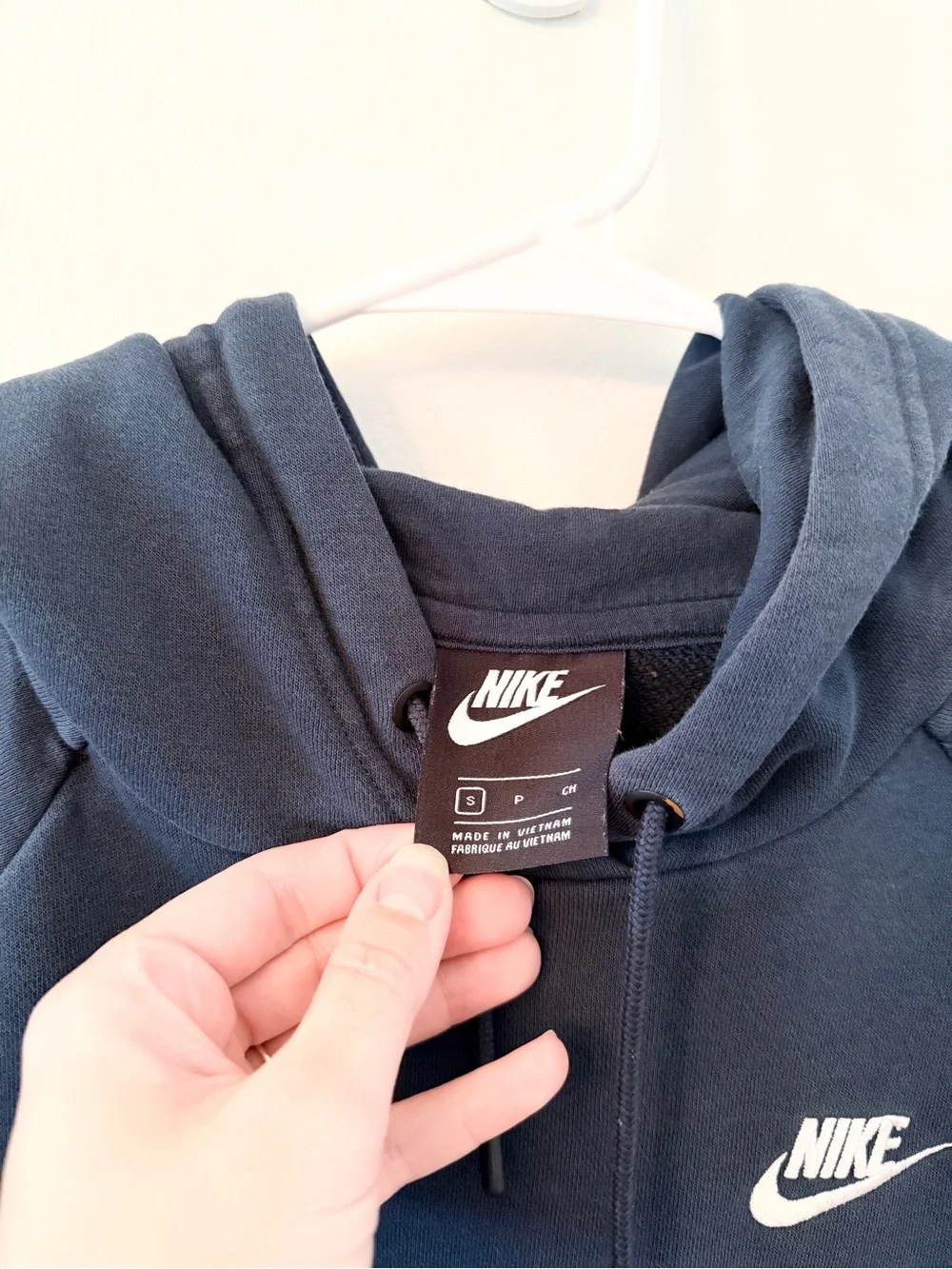 Nike Navy Blue Hoodie Size Small
